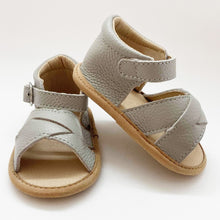 Load image into Gallery viewer, French grey soft sole sandals
