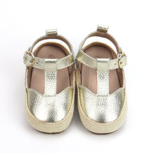 Load image into Gallery viewer, Gold espadrilles
