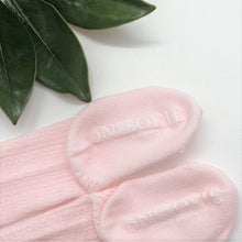 Load image into Gallery viewer, Organic cotton knee high mesh socks - blush
